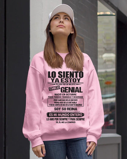 Octubre - Chico genial Nació en octubre - Regalo especial para novia - T10 (SKU04-18)