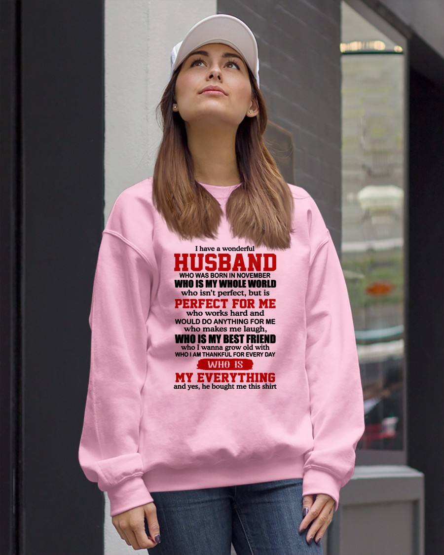 NOVEMBER -  I HAVE A WONDERFUL HUSBAND - GIFT FROM HUSBAND - NTTD11 (SKU2602-153-11)
