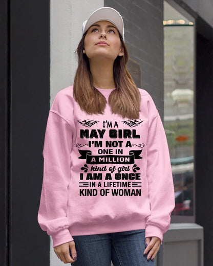 MAY - ONCE IN A LIFE TIME WOMAN - BIRTHDAY SHIRT FOR WOMEN - NTTD05 (SKU26T-01224-05)