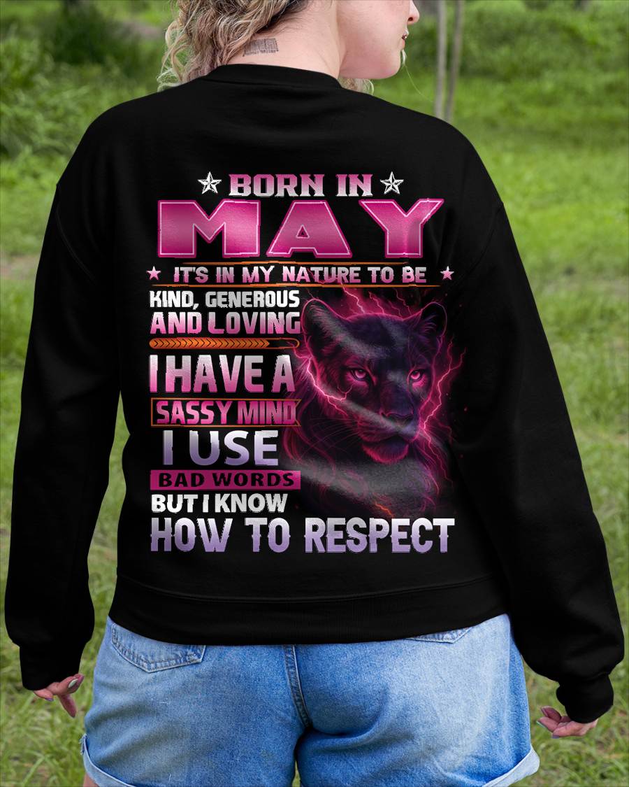 MAY - I HAVE A SASSY MIND - BIRTHDAY GIFT FOR WOMEN - NTTD05 (SKU09-24-05)