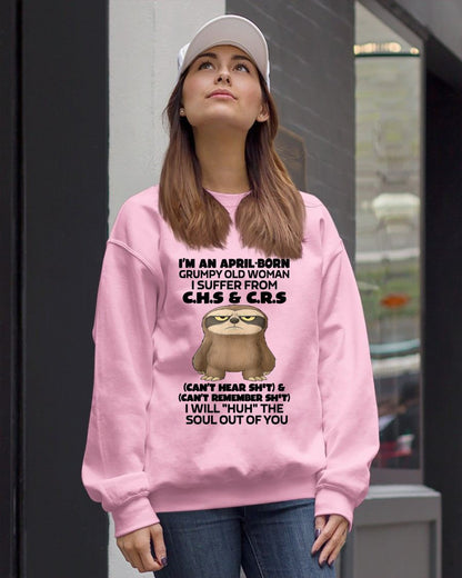 APRIL - GRUMPY OLD WOMAN - BIRTHDAY GIFT FOR WOMEN - NTTD04 (SKU09-21-04)