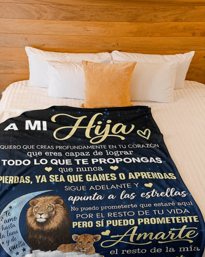 MANTA PARA HIJA – UN REGALO DEL AMOR, CONFORT Y CALIDEZ DE PAPÁ Manta Acolchada de Forro Polar Sherpa (SKU2610-77)