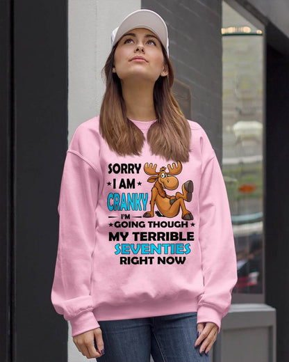 SORRY I AM CRANKY - BIRTHDAY SHIRT FOR WOMEN - NTTD00 (SKU12-249)