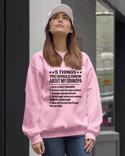 FIVE THINGS YOU SHOULD KNOW ABOUT MY GRANDPA - GIFT FROM GRANDPA - NTTD00 (SKU2603-134-00)