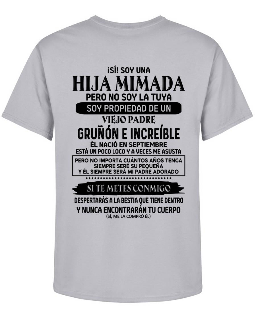 Septiembre - Padre increíble nacido en septiembre - Regalo perfecto para tu hija - T09 (SKU05-91-09)