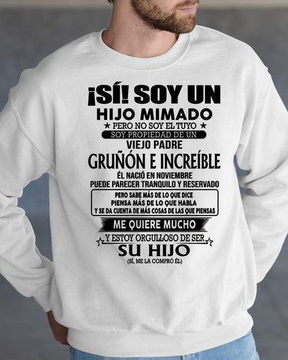 (Noviembre) Padre Increíble - Regalo especial para hijo - T11 (Sku.tbn07-11)