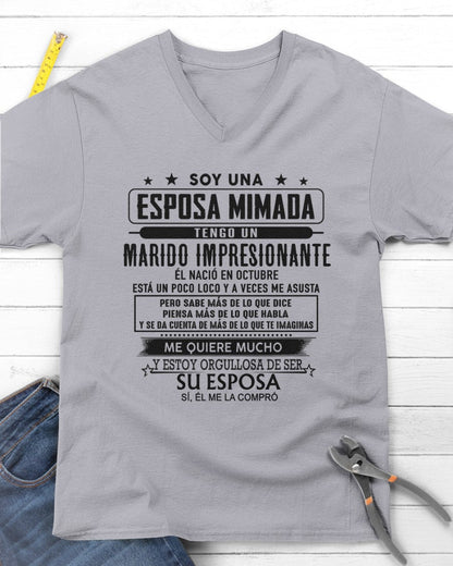 Octubre Marido - Regalo especial para Esposa - TBN - T10 (Sku.TbnA2)