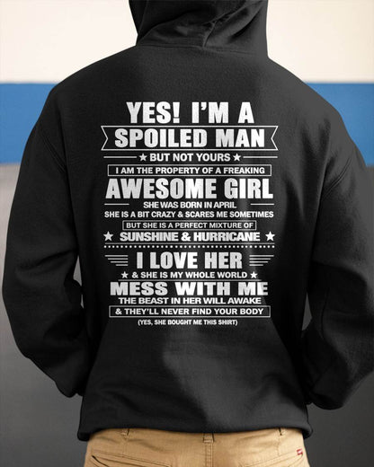 APRIL - YES! I'M A SPOILED MAN - GIFT FROM WIFE - NTTD04 (SKU2608-488-04)