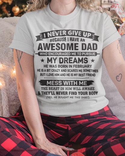 Awesome Dad February Edition – Gift for Daughter NTTD02 (SKU08-24-02)