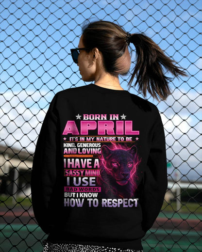 APRIL - I HAVE A SASSY MIND - BIRTHDAY GIFT FOR WOMEN - NTTD04 (SKU09-24-04)
