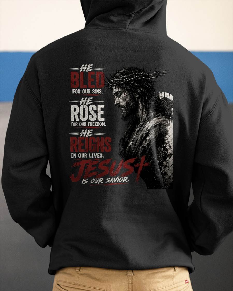JESUS IS OUR SAVIOR - CHRISTIAN T-SHIRT - FOR MEN NTTD00