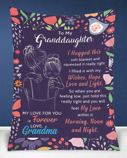 BLANKET FOR GRANDDAUGHTER – COMFORT & WARMTH GIFT Sherpa Fleece Blanket NTTD00 (SKUB-GRA02)