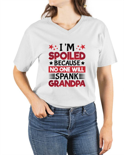 I’M SPOILED BECAUSE NO ONE WILL SPANK GRANDPA - GIFT FROM GRANDPA - NTTD00 (SKU2603-130)