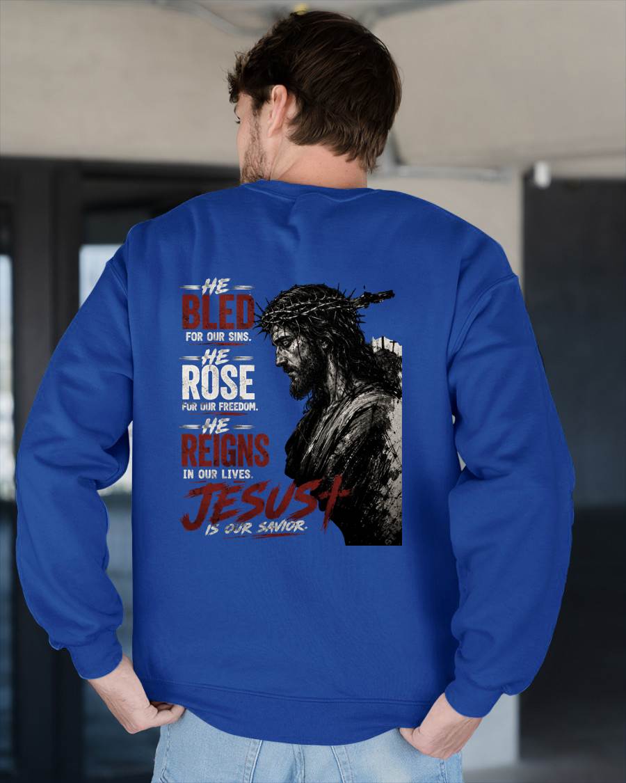JESUS IS OUR SAVIOR - CHRISTIAN T-SHIRT - FOR MEN NTTD00