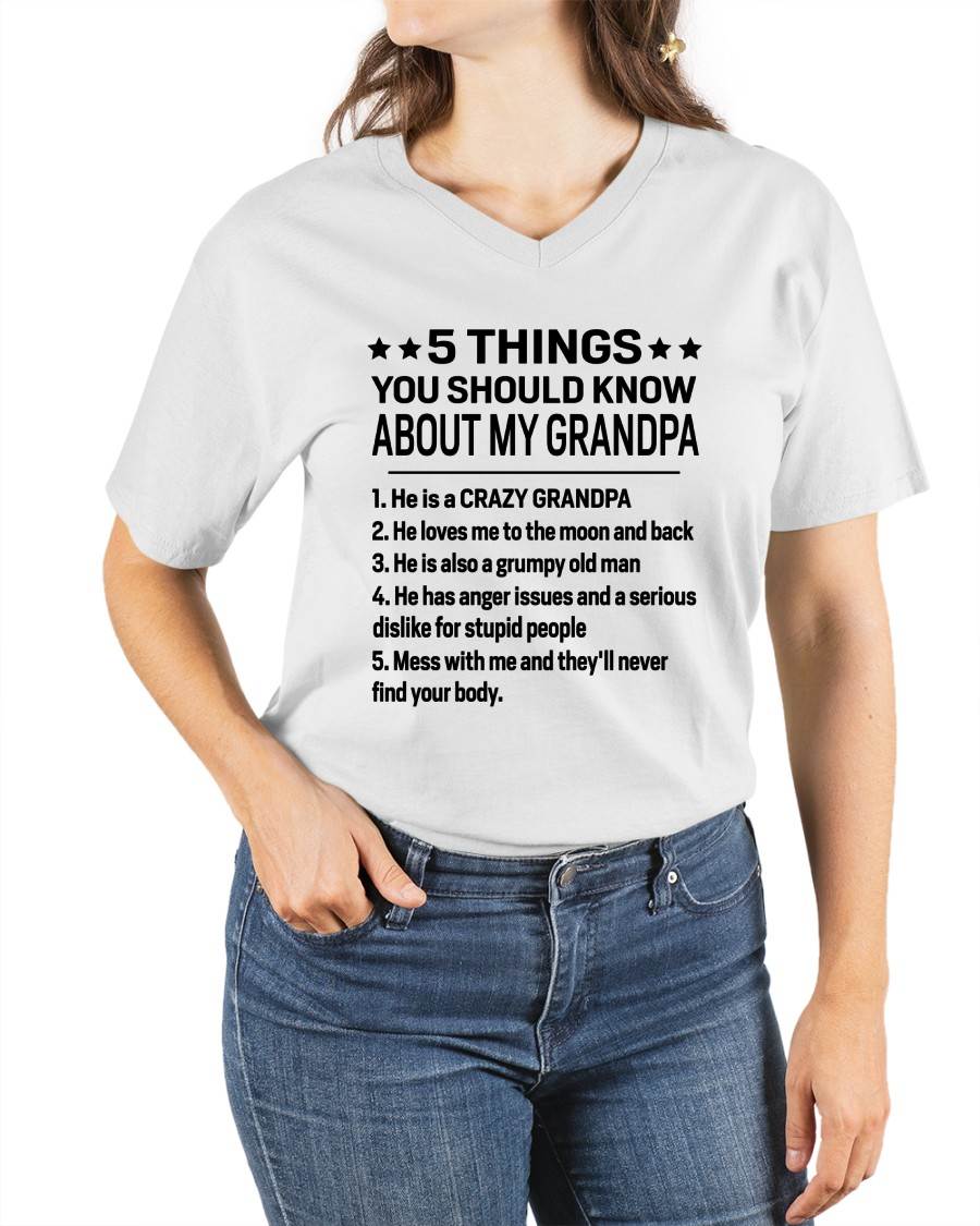 FIVE THINGS YOU SHOULD KNOW ABOUT MY GRANDPA - GIFT FROM GRANDPA - NTTD00 (SKU2603-134-00)