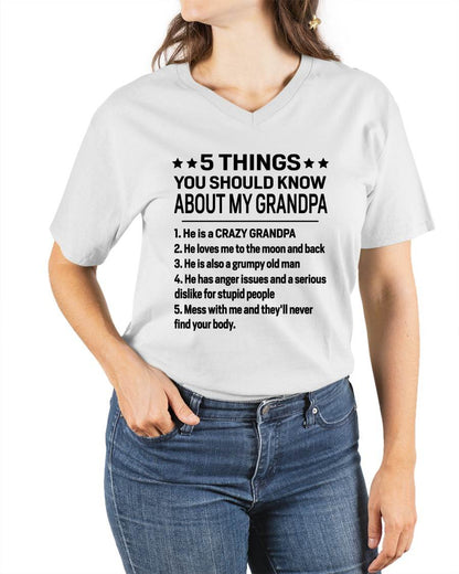 FIVE THINGS YOU SHOULD KNOW ABOUT MY GRANDPA - GIFT FROM GRANDPA - NTTD00 (SKU2603-134-00)