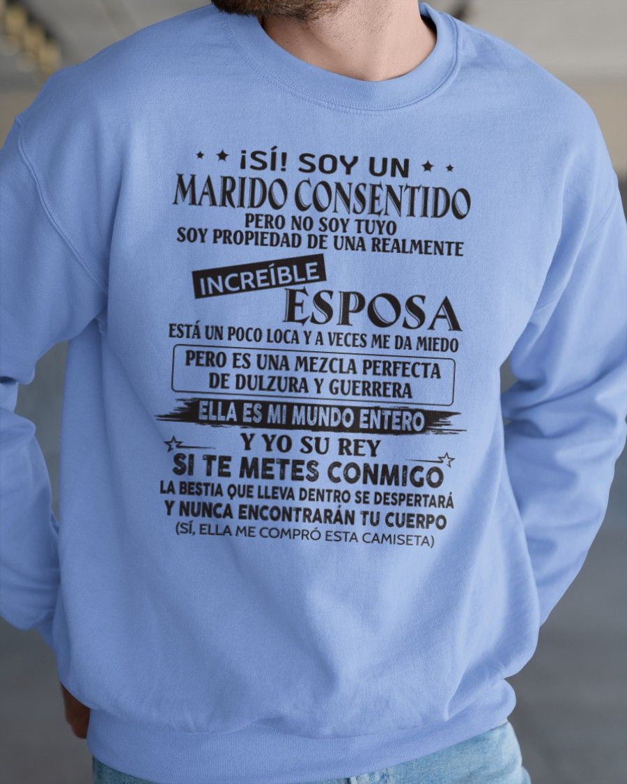 CAMISETA DIVERTIDA DE ESPOSO CONSENTIDO - NTTD00sp (SKU05-105-00)