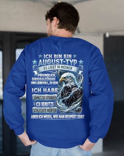 AUGUST - ICH WEISS, WIE MAN RESPEKT ZEIGT – GEBURTSTAGS-T-SHIRT FÜR MÄNNER - NTTD08 (SKU2605-220-08)