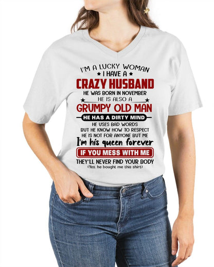 NOVEMBER - TO MY WIFE - I'M A LUCKY WOMAN - GIFT FROM HUSBAND - NTTD11 (SKU12-282-11)