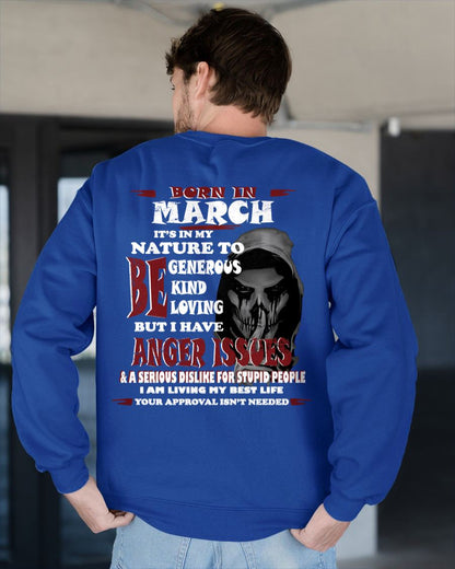 MARCH - IT'S IN MY NATURE TO BE KIND, GENEROUS AND LOVING - BIRTHDAY T-SHIRT FOR MEN - NTTD03 (SKU-TDS-03)