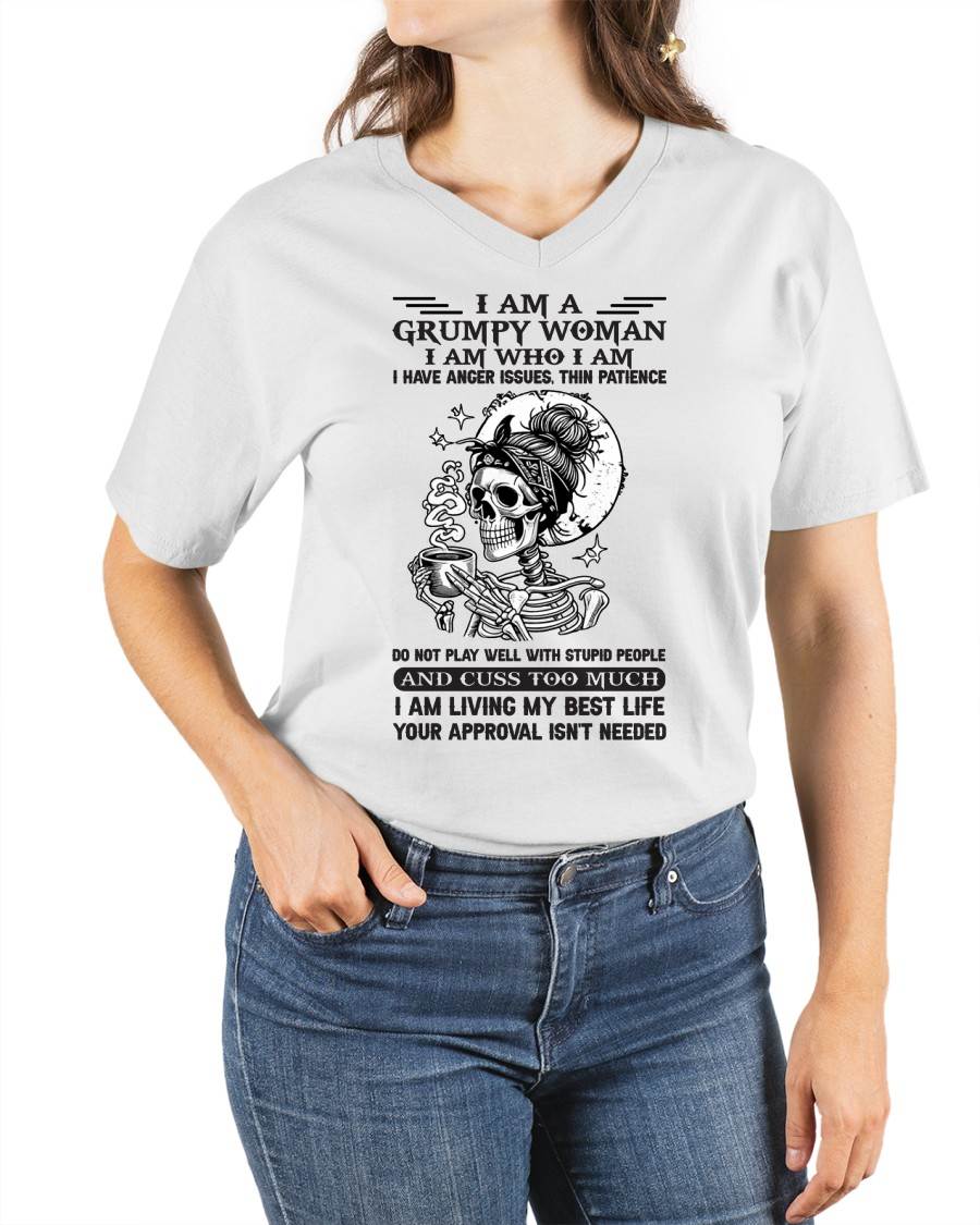 GRUMPY WOMAN - BIRTHDAY SHIRT FOR WOMEN - NTTD00 (SKU2602-150-00)