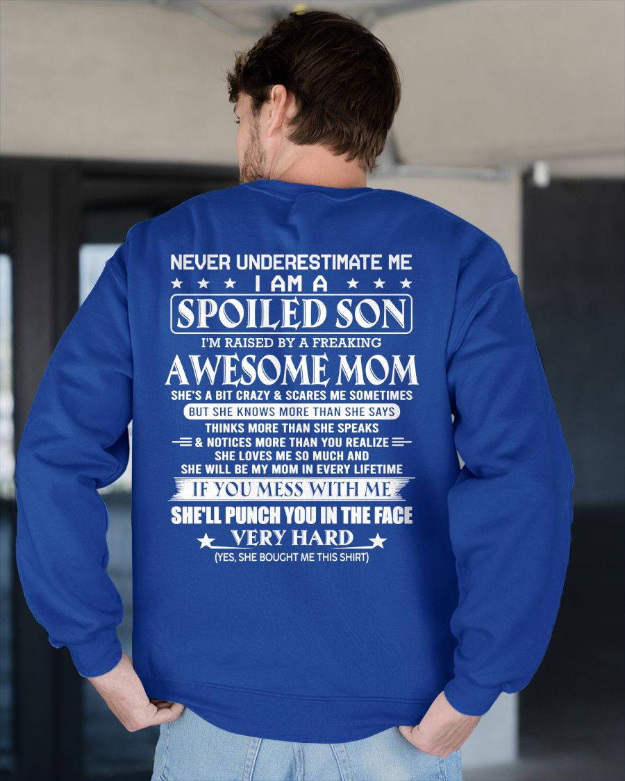 SPOILED SON OF AWESOME MOM - GIFT FROM MOM - NTTD00 (SKU10-47-00)