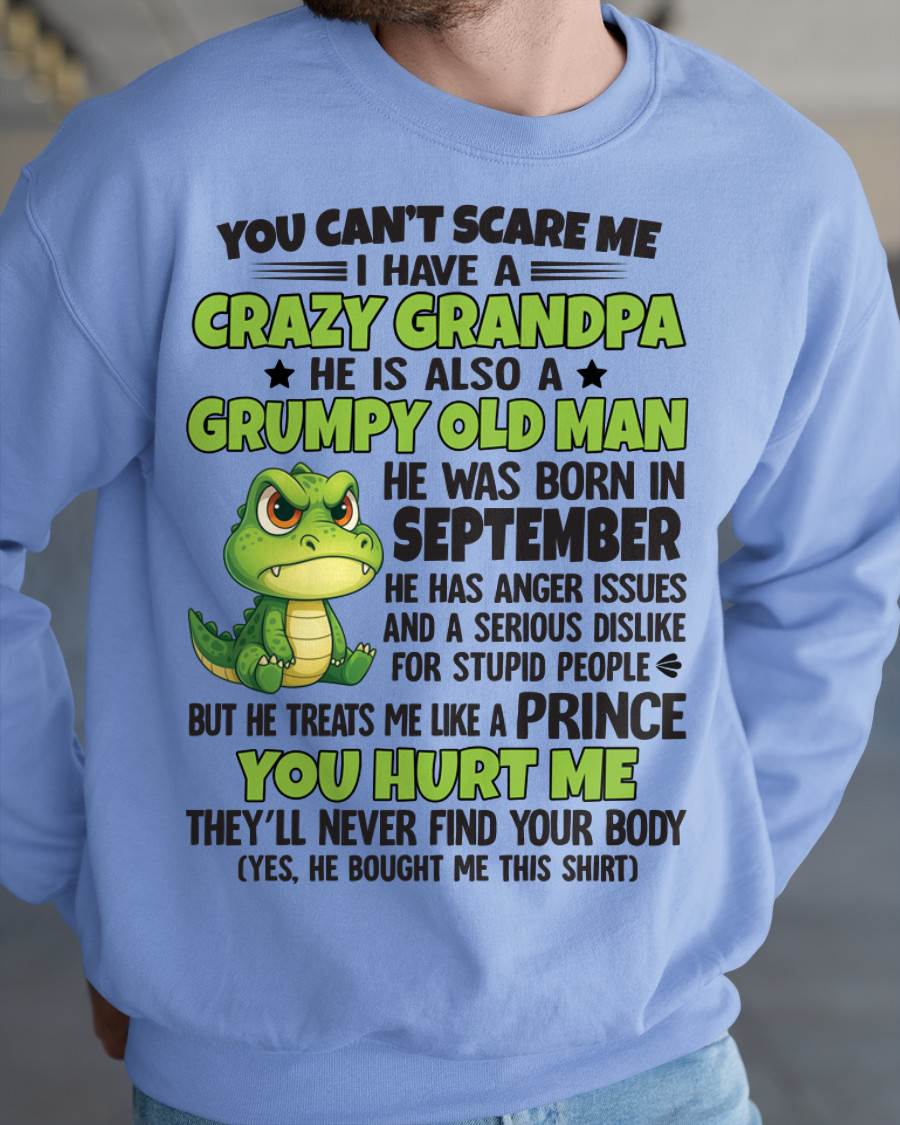 YOU CAN’T SCARE ME - GIFT FOR GRANDSON AND GRANDDAUGHTER FROM GRANDPA - NTTD09 (SKU09-121-09)