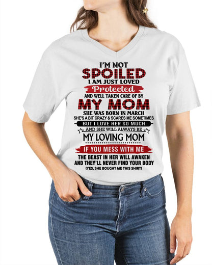 MARCH - PROTECTED BY MY MOM - PERFECT GIFT FOR YOUR CHILDREN - GIFT FROM MOM - NTTD03 (SKU2602-95-03)