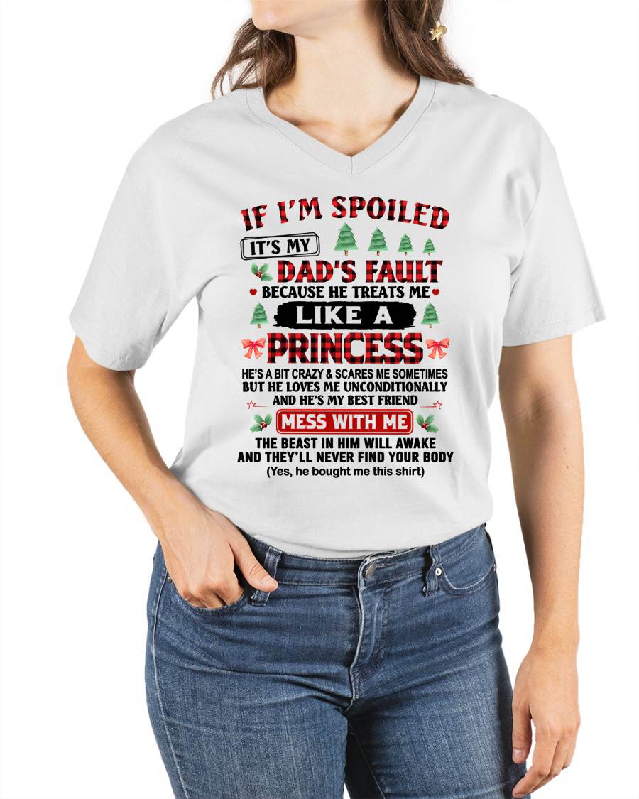 TO MY DAUGHTER - SPOILED DAUGHTER - PERFECT CHRISTMAS GIFT FOR DAUGHTER - GIFT FROM DAD - NTTD00 (SKU11-17-00)