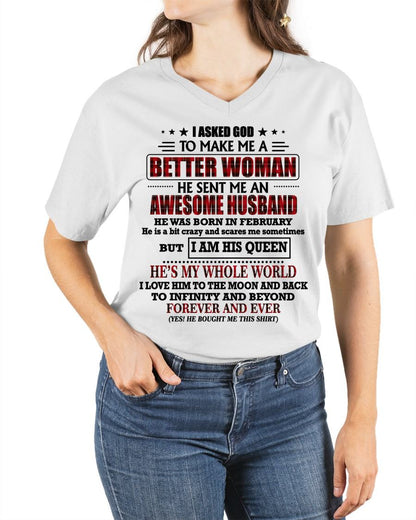 FEBRUARY - GOD SENT ME AN AWESOME HUSBAND - GIFT FROM HUSBAND - NTTD02 (SKU12-321-02)