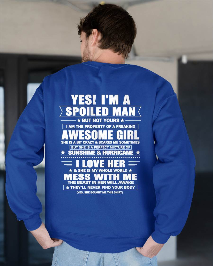 YES! I'M A SPOILED MAN - GIFT FROM WIFE - NTTD00 (SKU2608-488-00)