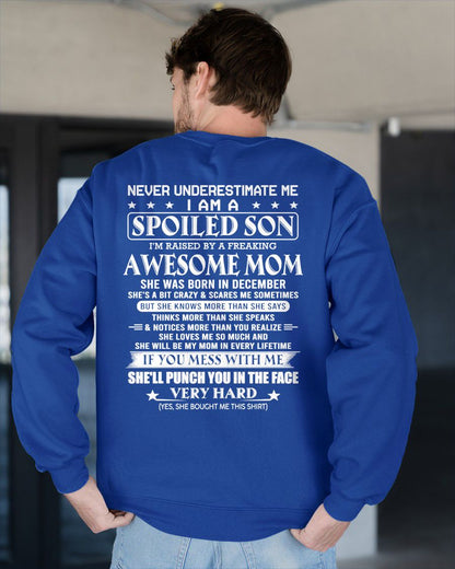 DECEMBER - SPOILED SON OF AWESOME MOM - GIFT FROM MOM - NTTD12 (SKU10-47-12)