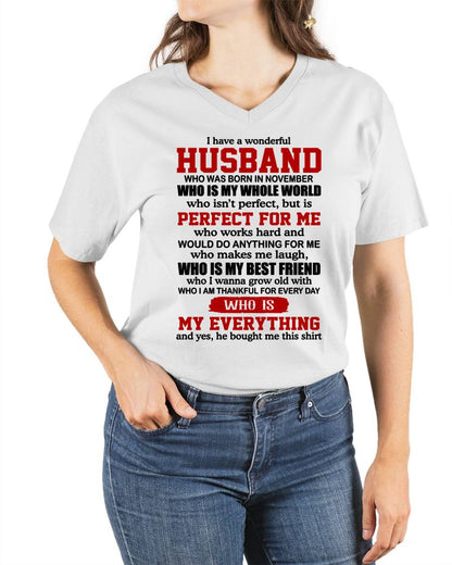 NOVEMBER -  I HAVE A WONDERFUL HUSBAND - GIFT FROM HUSBAND - NTTD11 (SKU2602-153-11)