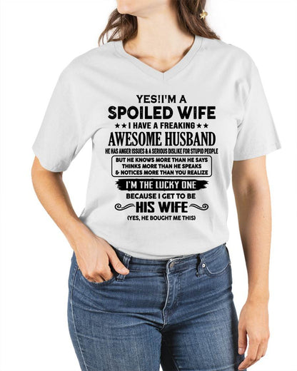 TO MY WIFE - YES!! I’M A SPOILED WIFE - GIFT FOR WIFE - NTTD00 (SKU10-115-00)