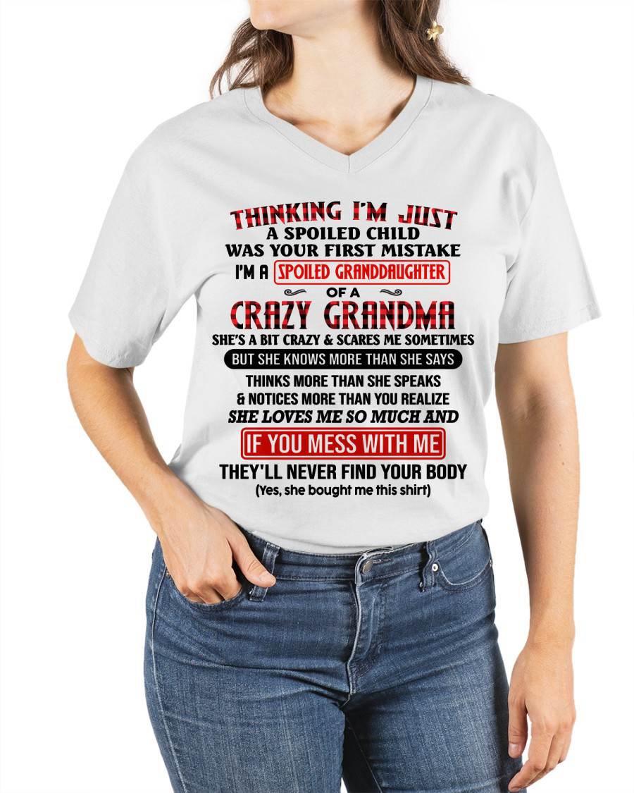 SPOILED GRANDDAUGHTER OF A CRAZY GRANDMA - GIFT FROM GRANDMA - NTTD00 (SKU2604-298-00)