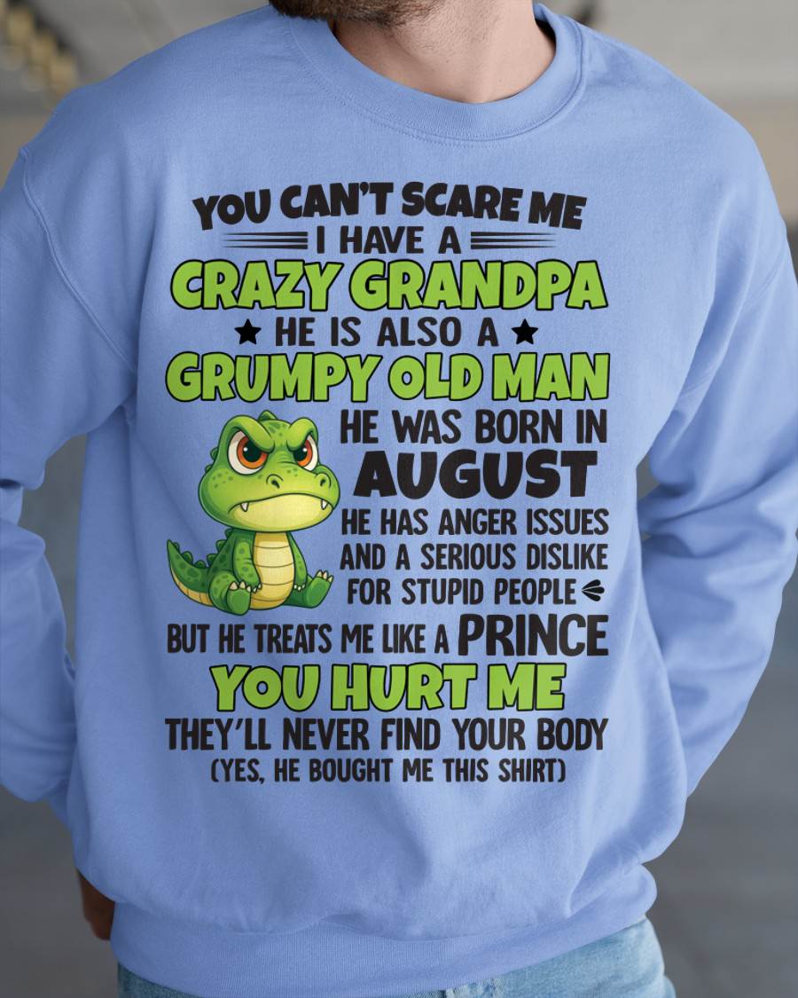 YOU CAN’T SCARE ME - GIFT FOR GRANDSON AND GRANDDAUGHTER FROM GRANDPA - NTTD08 (SKU09-121-08)