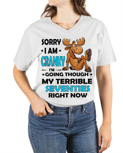 SORRY I AM CRANKY - BIRTHDAY SHIRT FOR WOMEN - NTTD00 (SKU12-249)