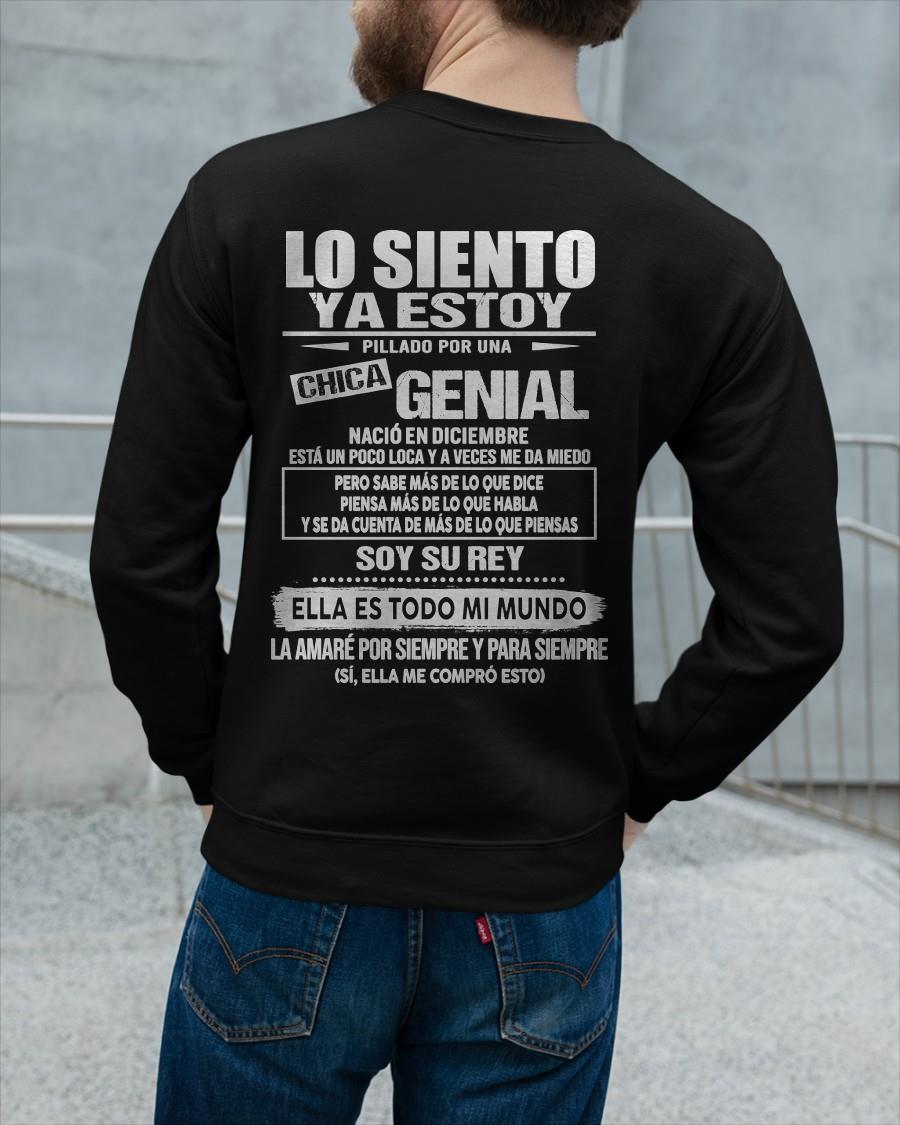 Diciembre - Chica genial nació en diciembre - Regalo especial para novio - Black - T12 (SKU05-80-12)