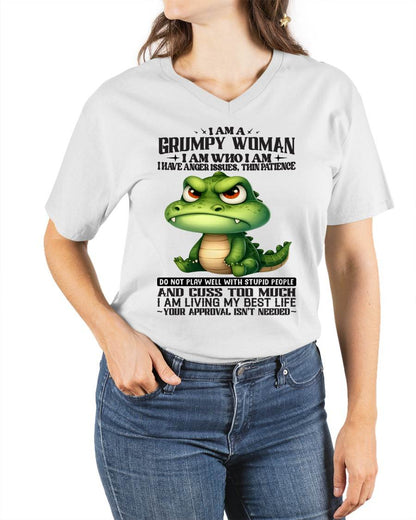 GRUMPY WOMAN - BIRTHDAY SHIRT FOR WOMEN - NTTD00 (SKU2602-183-00)