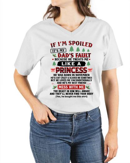 NOVEMBER - TO MY DAUGHTER - SPOILED DAUGHTER - PERFECT  CHRISTMAS GIFT FOR DAUGHTER - GIFT FROM DAD - NTTD11 (SKU11-17-11)