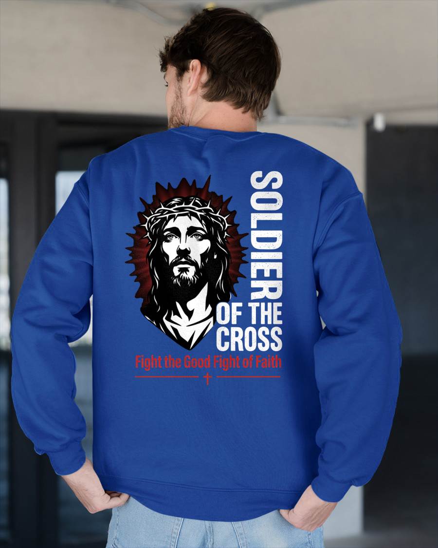 SOLDIER OF THE CROSS  - CHRISTIAN T-SHIRT - FOR MEN NTTD00 (SKU2608-133)
