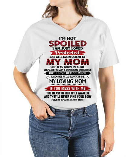 APRIL - PROTECTED BY MY MOM - PERFECT GIFT FOR YOUR CHILDREN - GIFT FROM MOM - NTTD04 (SKU2602-95-04)