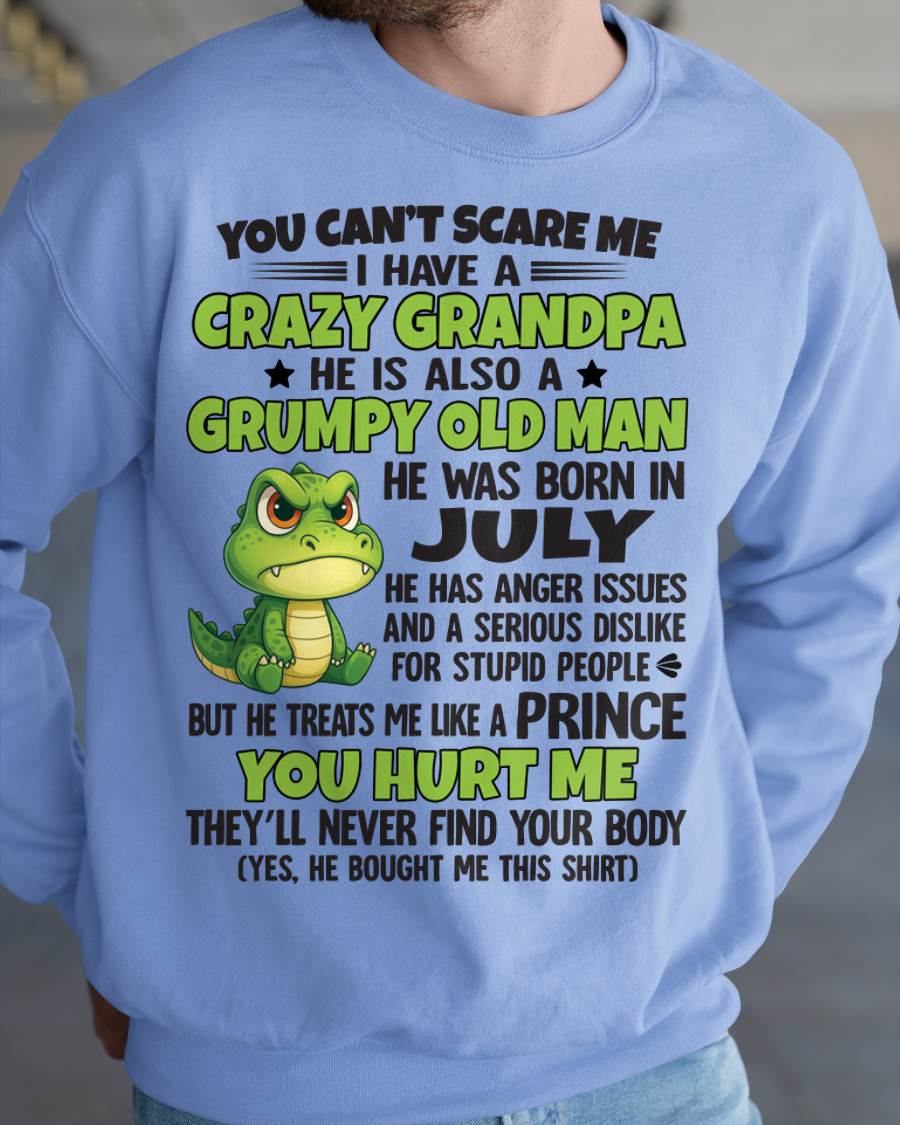 YOU CAN’T SCARE ME - GIFT FOR GRANDSON AND GRANDDAUGHTER FROM GRANDPA - NTTD07 (SKU09-121-07)