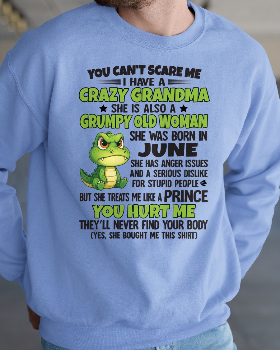 JUNE - YOU CAN'T SCARE ME - FOR GRANDSON - GIFT FROM GRANDMA - NTTD06 (SKU09-85-06)