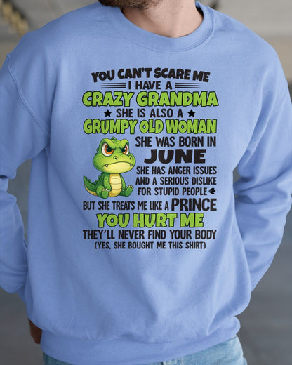 JUNE - YOU CAN'T SCARE ME - FOR GRANDSON - GIFT FROM GRANDMA - NTTD06 (SKU09-85-06)