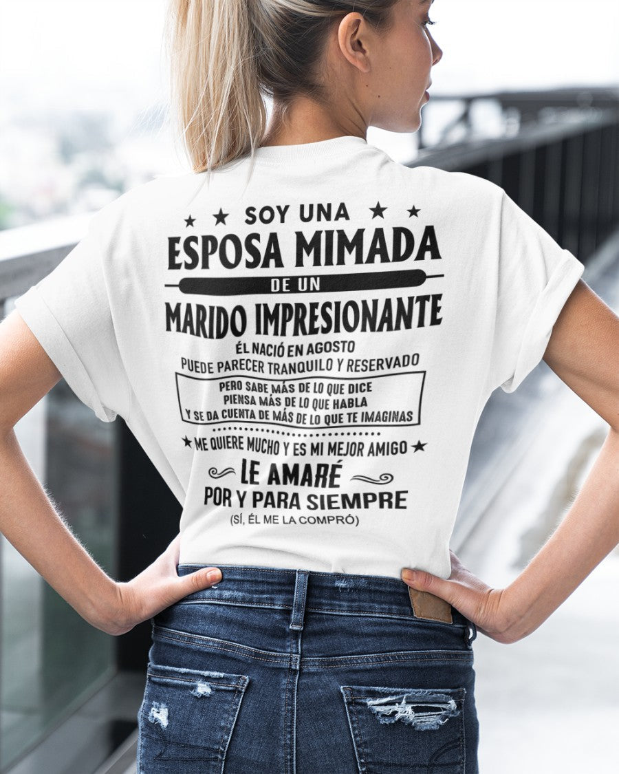 Agosto - Marido impresionante nacido en agosto - Regalo especial para tu esposa - T08 (SKU05-81-08)