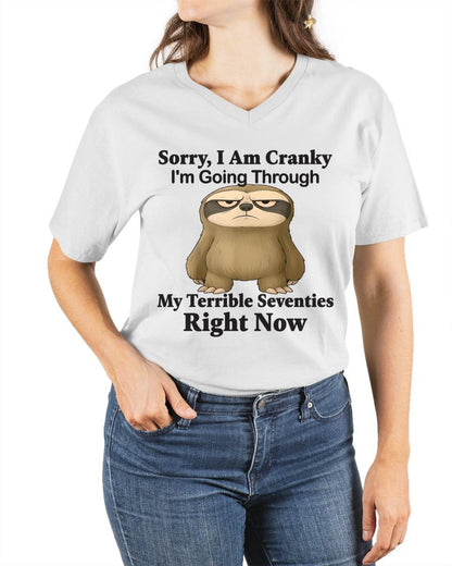 SORRY I AM CRANKY - BIRTHDAY SHIRT FOR WOMEN - NTTD00 (SKU12-226)