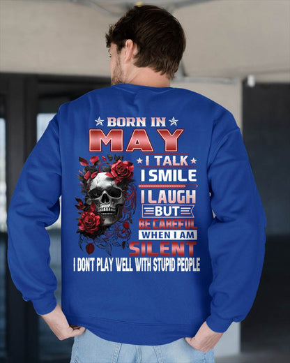 MAY - BE CAREFUL WHEN I'M SILENT - BIRTHDAY T-SHIRT FOR MEN - NTTD05 (SKU10-69-05)