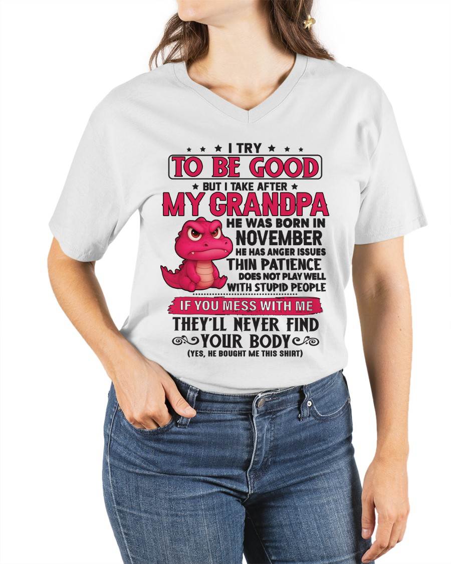 NOVEMBER - TRY TO BE GOOD BUT TAKE AFTER MY GRANDPA - GIFT FROM GRANDPA - NTTD11 (SKU2604-304-11)
