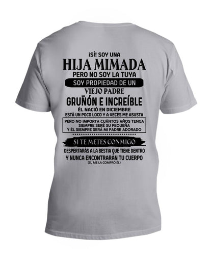 Diciembre - Padre increíble nacido en diciembre - Regalo perfecto para tu hija - T12 (SKU05-91-12)